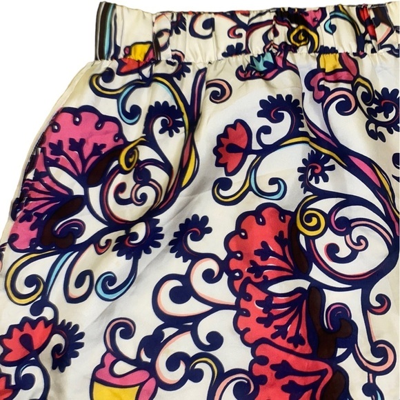 NWOT Lilly Pulitzer Coby Paisley Multicolored Print 100% Silk Skirt Size Small - Picture 5 of 9